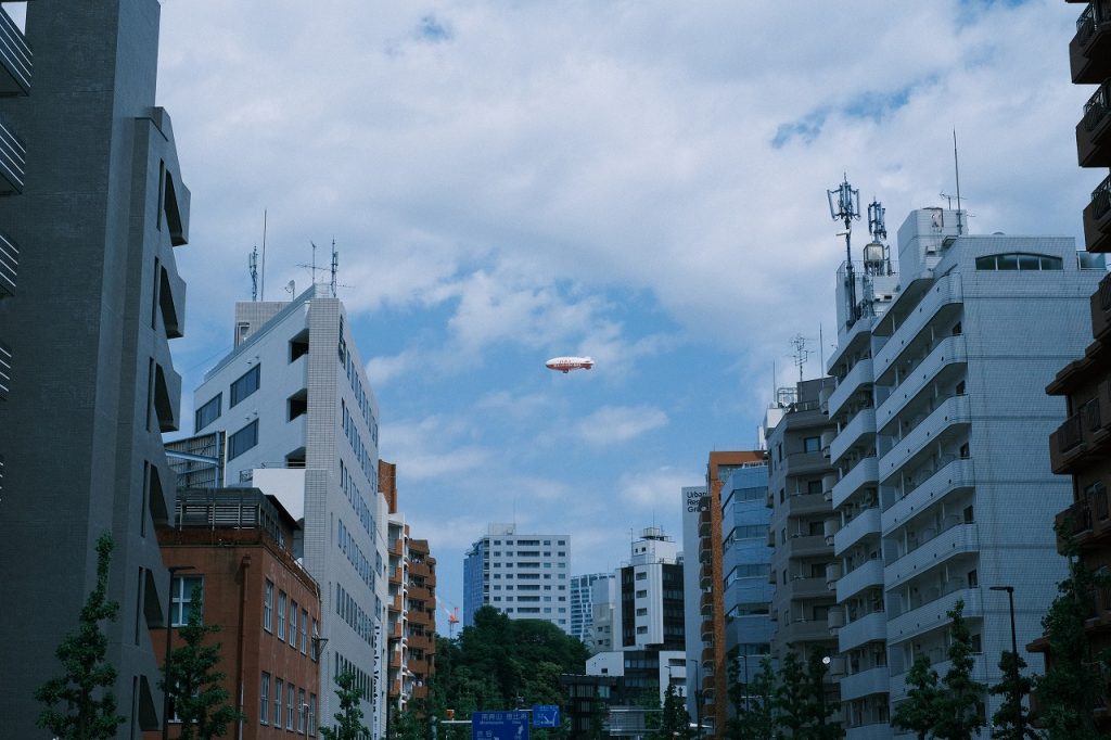 飛行船の写真